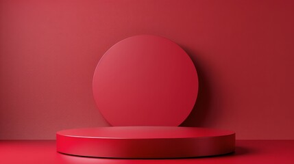 Round Object on Pink Surface