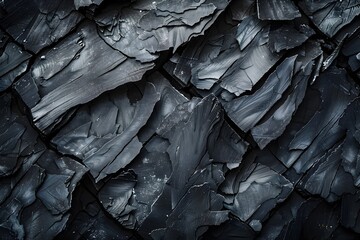 Industrial Elegance of Raw Graphite in Close-Up - obrazy, fototapety, plakaty