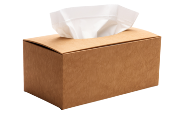 A tissue box with a single tissue peeking out, ready to offer solace in times of need