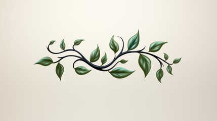 A logo icon featuring a pair of intertwined vines.