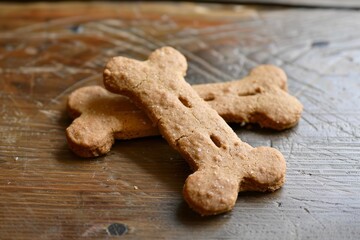 Fototapeta premium Bone shaped biscuit for dogs