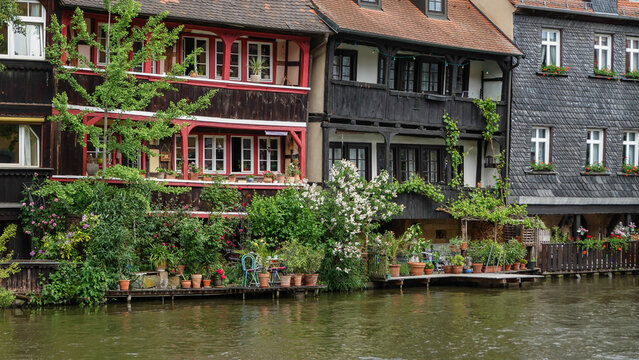 H&auml;userfront an der Regnitz in Bamberg