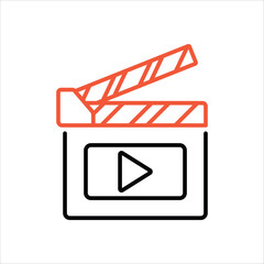 Clapperboard  icon editable stock vector icon