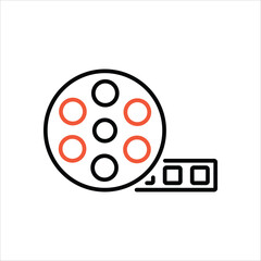 Film Reel icon editable stock vector icon