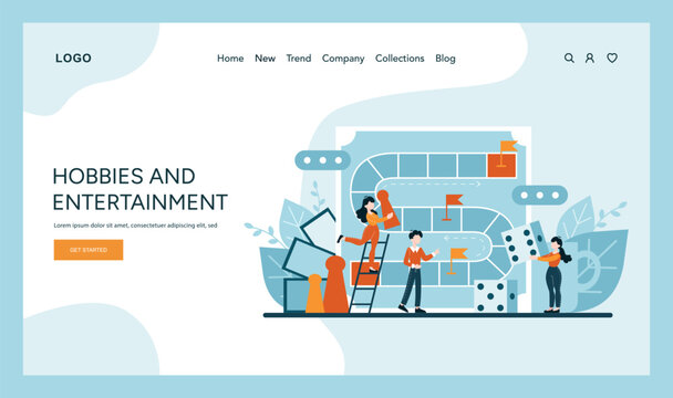 Playful characters engage in board games, strategic planning, and problem-solving