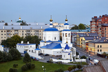 Russia. City of Kazan. Church of Paraskeva Pyatnitsa and the Chapel of the Icon of the All-Tsaritsa
