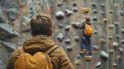 Fathers Cheering for Their Children Climbing Generative AI