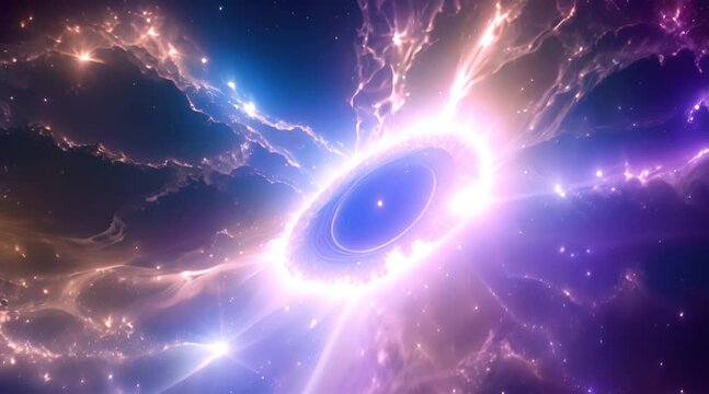 An abrupt eruption of luminous energy.