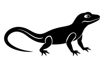 lizard silhouette vector illustration