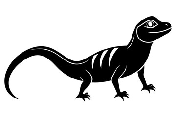 lizard silhouette vector illustration