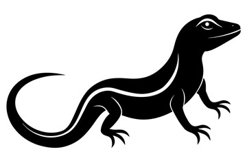 lizard silhouette vector illustration