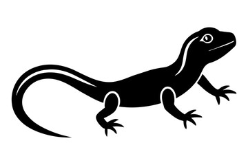 lizard silhouette vector illustration