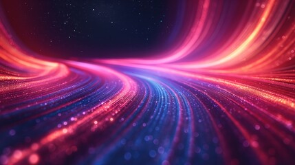 Space background. Abstract colorful wavy background. 