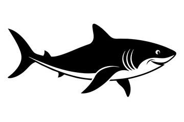 shark silhouette vector illustration