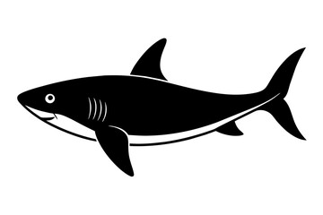 shark silhouette vector illustration