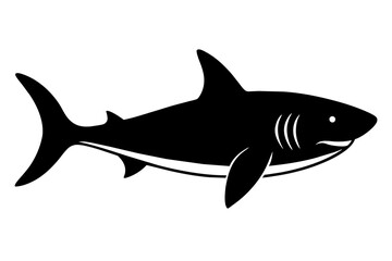 shark silhouette vector illustration
