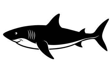shark silhouette vector illustration