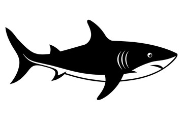 shark silhouette vector illustration