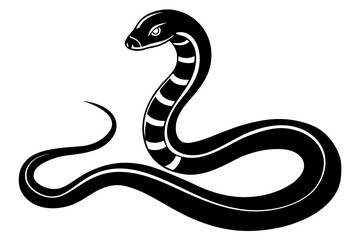 snake silhouette vector illustration
