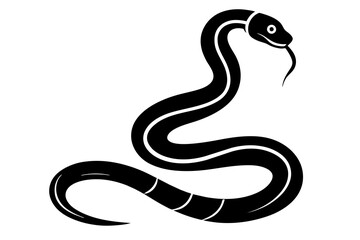 snake silhouette vector illustration