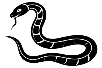 snake silhouette vector illustration