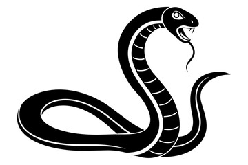 snake silhouette vector illustration