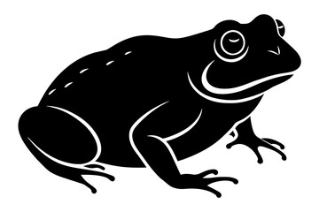 toad silhouette vector illustration