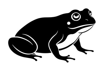 toad silhouette vector illustration