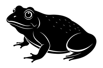 toad silhouette vector illustration