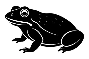toad silhouette vector illustration