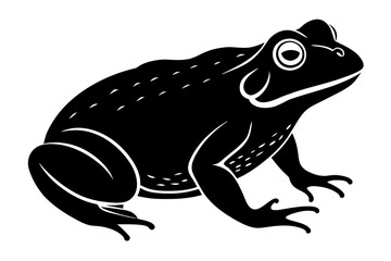 toad silhouette vector illustration