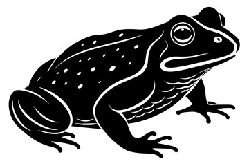 toad silhouette vector illustration