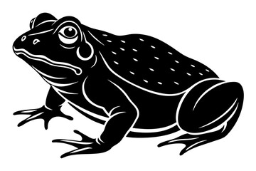 toad silhouette vector illustration