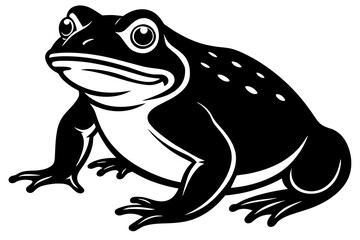 toad silhouette vector illustration