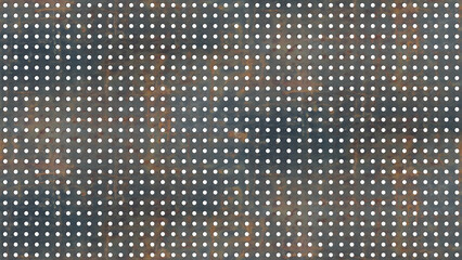 rostige alte gelochte Metallplatte