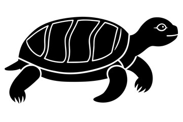 turtle silhouette vector illustration