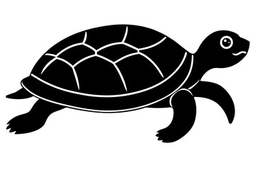 turtle silhouette vector illustration