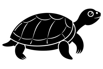 turtle silhouette vector illustration