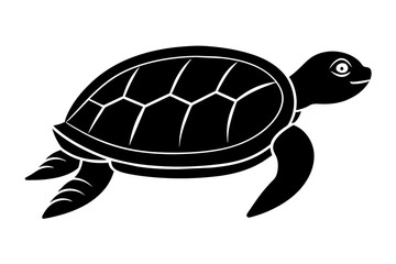 turtle silhouette vector illustration