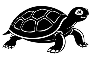 turtle silhouette vector illustration