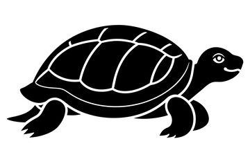 turtle silhouette vector illustration