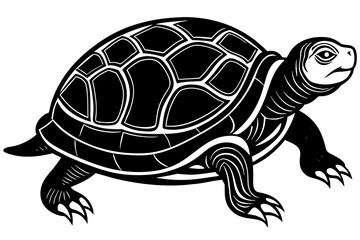 turtle silhouette vector illustration