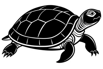 turtle silhouette vector illustration