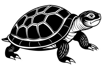 turtle silhouette vector illustration