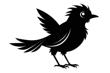  silhouette image,Indiebird,vector illustration,white background