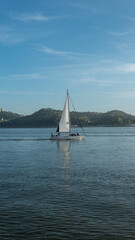 Obraz premium Sailing the Tagus: A Majestic Voyage on Lisbon’s Lifelin