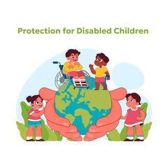 Child rights concept. Vector illustration