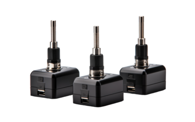 Three different types of electronic devices stand side by side, showcasing modern innovation and diversity in technology