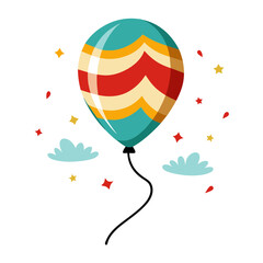 styling-the-balloon Colorfull white background