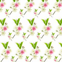 Obraz na płótnie Canvas seamless floral pattern